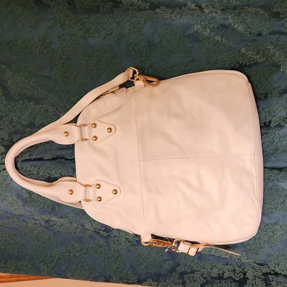 Emma Fox White Leather Satchel - Picture 4 of 10